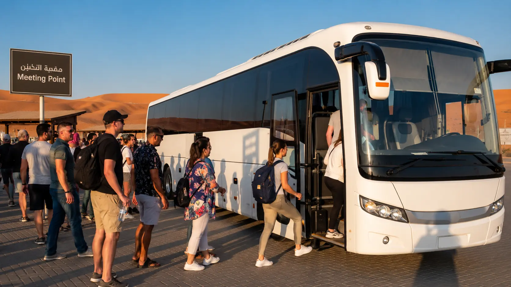 Shared bus desert safari Dubai AED 50