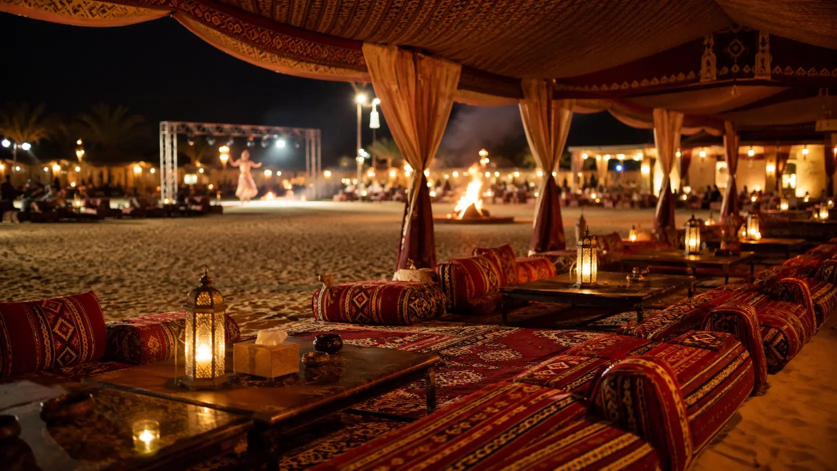 VIP sitting area upgrade desert safari Dubai