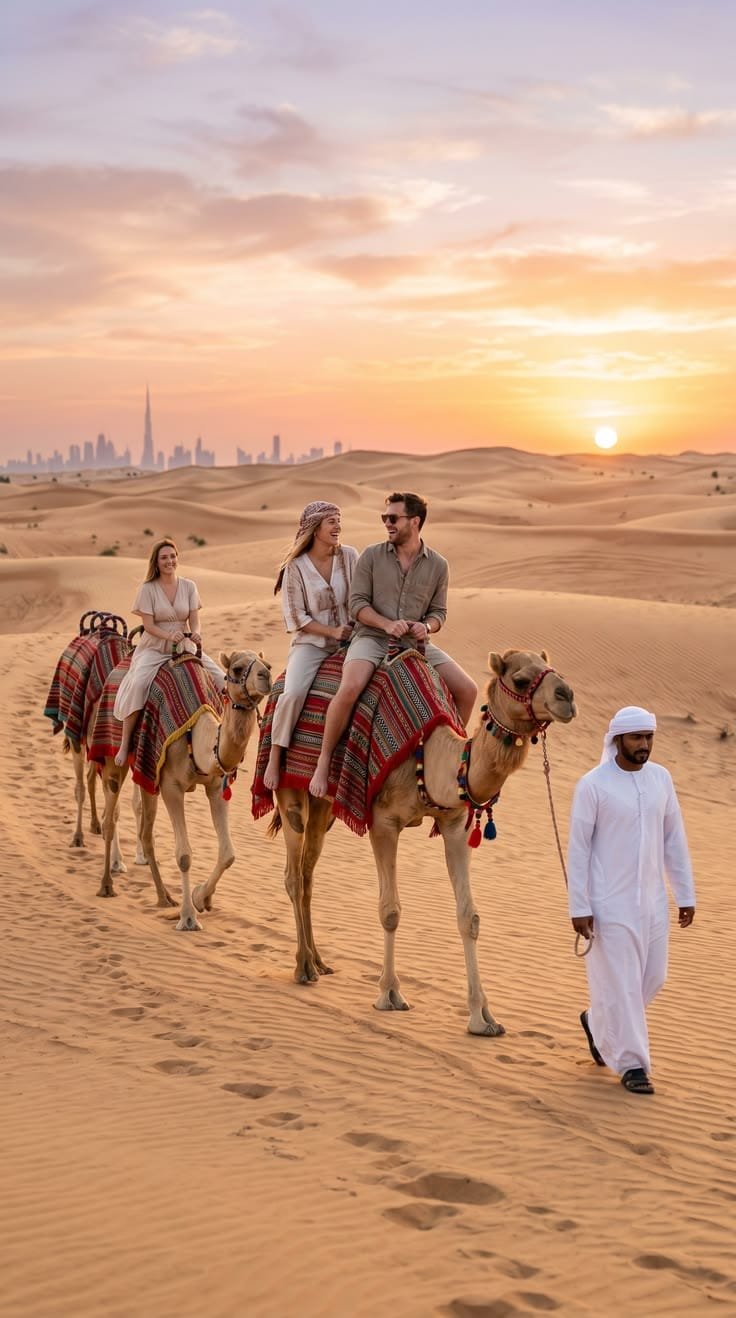 Camel encounter at camp