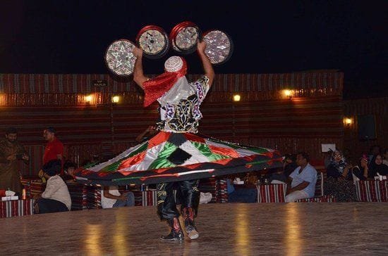Tanoura show at the camp