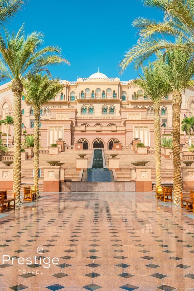 Emirates Palace in Abu Dhabi on a day trip from Dubai